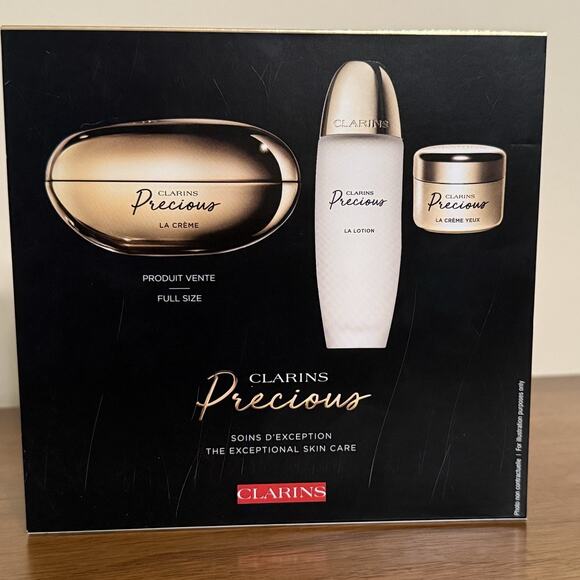 Clarins Precious Exceptional Skincare Gift Set: La Crème, Lotion, Eye Cream, NIB - Picture 1 of 10
